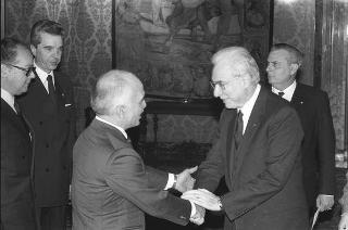 Colloquio e successiva colazione con le LL.MM. Re Hussein I e la regina Noor del Regno Hascemita di Giordania