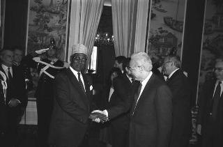 Incontro con il Presidente della Repubblica di Gibuti Hassan Gouled Aptidon