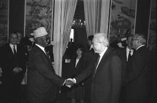 Incontro con il Presidente della Repubblica di Gibuti Hassan Gouled Aptidon