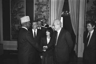 Incontro con il Presidente della Repubblica di Gibuti Hassan Gouled Aptidon