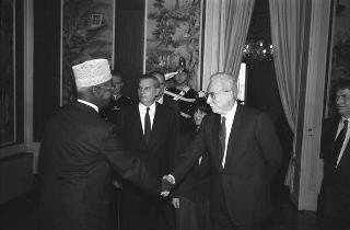 Incontro con il Presidente della Repubblica di Gibuti Hassan Gouled Aptidon