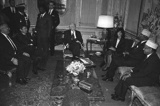 Incontro con il Presidente della Repubblica di Gibuti Hassan Gouled Aptidon