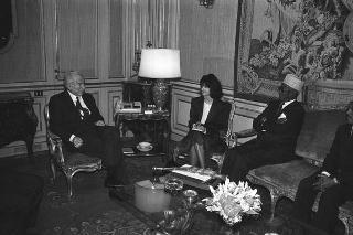Incontro con il Presidente della Repubblica di Gibuti Hassan Gouled Aptidon