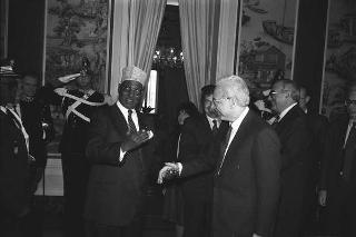 Incontro con il Presidente della Repubblica di Gibuti Hassan Gouled Aptidon