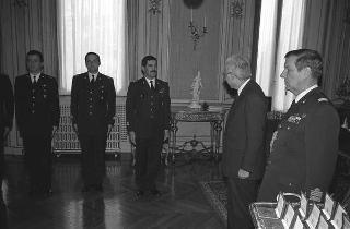 Incontro con una delegazione di allievi dell'Accademia Aeronautica di Pozzuoli, in servizio di Guardia d'Onore al Palazzo del Quirinale
