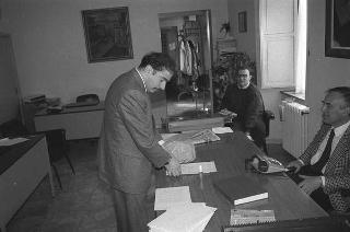 Dario Mengozzi, presidente della Confederazione cooperative italiane, con i componenti il Consiglio nazionale