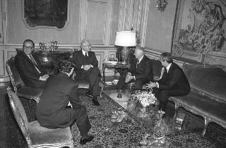 Alessandro Alberigi Quaranta, presidente della Società finanziaria per i sistemi informativi (FINSIEL), con Pietro Imperia, vice presidente, e Vittorio Salvati, amministratore delegato