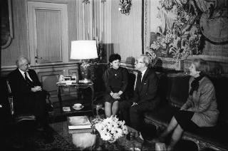 Incontro e colazione con il Segretario Generale della NATO Lord Carrington e signora