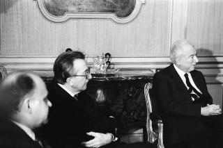 Incontro e colazione con il Segretario Generale della NATO Lord Carrington e signora