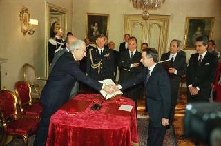 Giuramento del Ministro del Tesoro Giuliano Amato