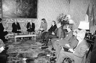 Colloquio e successiva colazione con il Presidente della Repubblica Federale di Germania von Weizsacker e signora