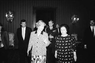 Colloquio e successiva colazione con il Presidente della Repubblica Federale di Germania von Weizsacker e signora