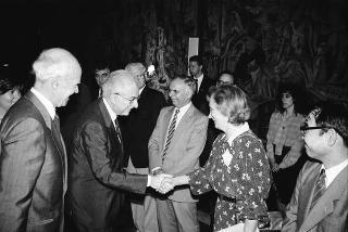 Incontro con i partecipanti alla cerimonia celebrativa del XXV anniversario di fondazione del Programma Alimentare Mondiale