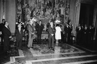 Incontro con i partecipanti alla cerimonia celebrativa del XXV anniversario di fondazione del Programma Alimentare Mondiale