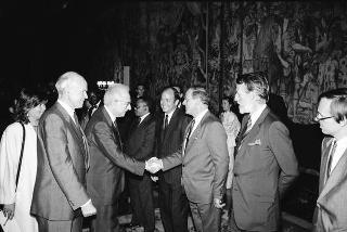 Incontro con i partecipanti alla cerimonia celebrativa del XXV anniversario di fondazione del Programma Alimentare Mondiale