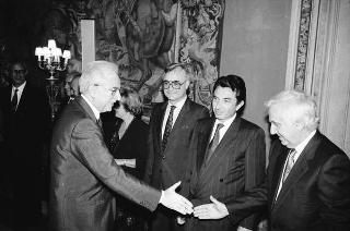Incontro con i partecipanti alla cerimonia celebrativa del XXV anniversario di fondazione del Programma Alimentare Mondiale