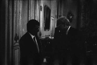 Il Presidente della Repubblica Francesco Cossiga incontra Achille Occhetto, nuovo segretario del Partito Comunista Italiano