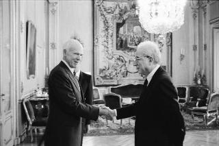Udienza del Presidente della Repubblica Francesco Cossiga con James Ingram, direttore esecutivo del Programma Alimentare Mondiale