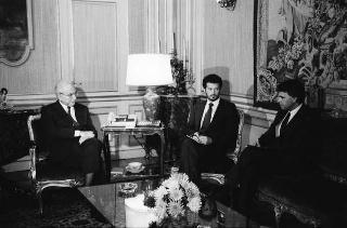 Incontro del Presidente della Repubblica Francesco Cossiga con  Felipe Gonzales, primo ministro di Spagna