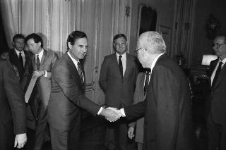 Incontro del Presidente della Repubblica Francesco Cossiga con una delegazione di parlamentari australiani