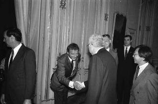 Incontro del Presidente della Repubblica Francesco Cossiga con una delegazione di parlamentari australiani