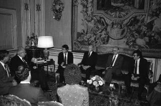 Incontro del Presidente della Repubblica Francesco Cossiga con una delegazione di parlamentari australiani