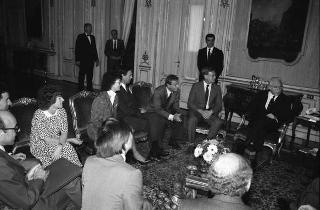 Incontro del Presidente della Repubblica Francesco Cossiga con una delegazione di parlamentari australiani