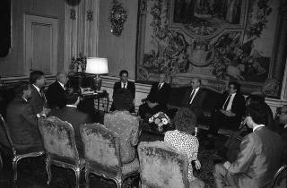 Incontro del Presidente della Repubblica Francesco Cossiga con una delegazione di parlamentari australiani
