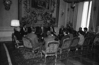 Incontro del Presidente della Repubblica Francesco Cossiga con una delegazione di parlamentari australiani
