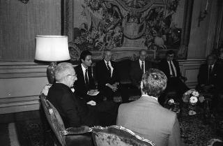 Incontro del Presidente della Repubblica Francesco Cossiga con una delegazione di parlamentari australiani