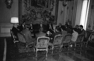 Incontro del Presidente della Repubblica Francesco Cossiga con una delegazione di parlamentari australiani