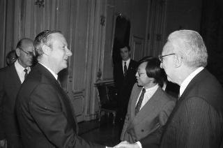 Incontro del Presidente della Repubblica Francesco Cossiga con una delegazione di parlamentari australiani