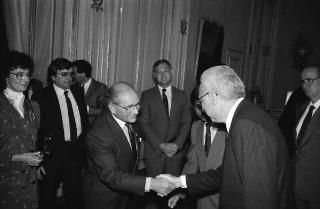 Incontro del Presidente della Repubblica Francesco Cossiga con una delegazione di parlamentari australiani