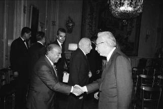 Incontro con i partecipanti alla riunione del Consiglio per le relazioni fra l'Italia e gli Stati Uniti d'America