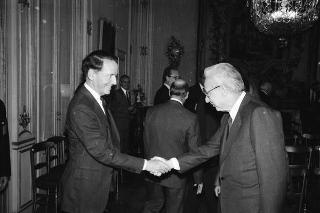 Incontro con i partecipanti alla riunione del Consiglio per le relazioni fra l'Italia e gli Stati Uniti d'America