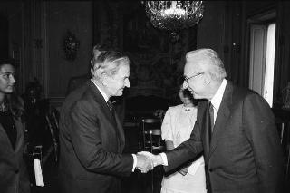 Incontro con i partecipanti alla riunione del Consiglio per le relazioni fra l'Italia e gli Stati Uniti d'America