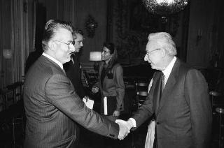 Incontro con i partecipanti alla riunione del Consiglio per le relazioni fra l'Italia e gli Stati Uniti d'America
