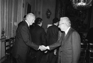 Incontro con i partecipanti alla riunione del Consiglio per le relazioni fra l'Italia e gli Stati Uniti d'America