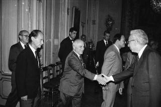 Incontro con i partecipanti alla riunione del Consiglio per le relazioni fra l'Italia e gli Stati Uniti d'America