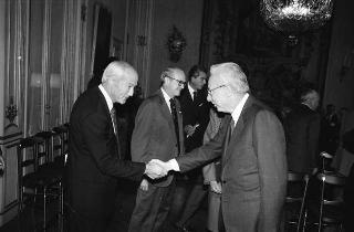 Incontro con i partecipanti alla riunione del Consiglio per le relazioni fra l'Italia e gli Stati Uniti d'America