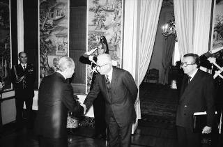 Incontro con il Presidente della Repubblica di Cipro George Vassiliou