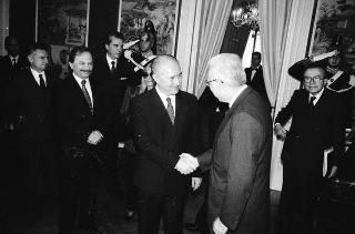 Incontro con il Presidente della Repubblica di Cipro George Vassiliou