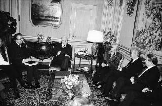 Incontro con il Presidente della Repubblica di Cipro George Vassiliou
