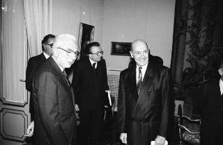 Incontro del Presidente della Repubblica Francesco Cossiga con Manfred Woerner, nuovo Segretario Generale della NATO