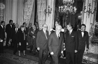 Incontro del Presidente della Repubblica Francesco Cossiga con l'on. Carlo Donat Cattin, ministro della sanità, con il nuovo Consiglio superiore della sanità