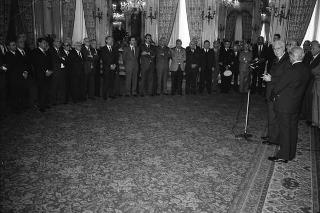 Incontro del Presidente della Repubblica Francesco Cossiga con l'on. Carlo Donat Cattin, ministro della sanità, con il nuovo Consiglio superiore della sanità