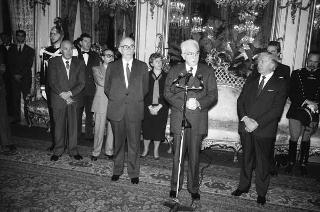 Incontro del Presidente della Repubblica Francesco Cossiga con l'on. Carlo Donat Cattin, ministro della sanità, con il nuovo Consiglio superiore della sanità