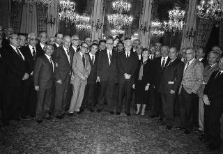 Incontro del Presidente della Repubblica Francesco Cossiga con l'on. Carlo Donat Cattin, ministro della sanità, con il nuovo Consiglio superiore della sanità