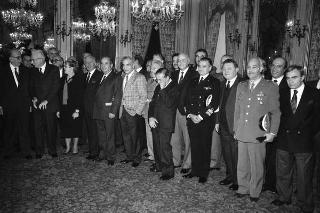 Incontro del Presidente della Repubblica Francesco Cossiga con l'on. Carlo Donat Cattin, ministro della sanità, con il nuovo Consiglio superiore della sanità