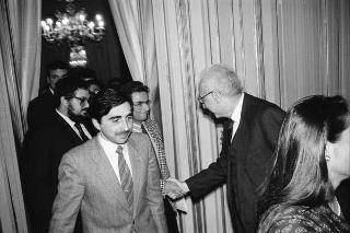 Incontro con gli esponenti dell'Accademia di studi storici Aldo Moro, partecipanti al Convegno internazionale "Aldo Moro: Stato e società"